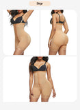 Butt liftering slimming pants high waist 3-hooks crotch zipper body shaper