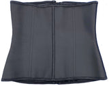 Hourglass enhanced zipper 4-hooks 15 steel bone latex waist trainer belt