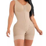 Women's one-piece Bodysuit Body Shaper EU  crotch zipper 3-hooks corset