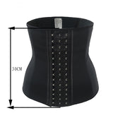 Women's Sports latex 3-hooks thin breathable waist trainer belt