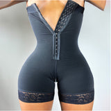Butt liftering slimming pants high waist 3-hooks crotch zipper body shaper