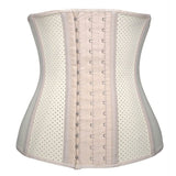 9 steel bone rubber breathable body-shaping fitness girdle for women