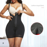 Butt liftering slimming pants high waist 3-hooks crotch zipper body shaper