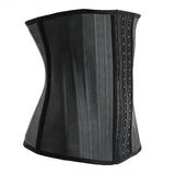 25 Steel Bone Smooth Rubber Corset Latex Shapewear Latex waist trainer