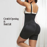 Butt liftering slimming pants high waist 3-hooks crotch zipper body shaper