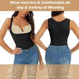 Women's Cami Shaper Open Bust Shapewear Tummy Control Tank Tops Camisole