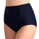 Women's Beach Pants Ruched Tight-Fit Fashion Swim Trunks Hip-Hugging Tummy-Control High-Waisted Bikini Bottoms