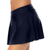 Women's Swimwear Solid Color Simple Swim Trunks and Swim Skirt