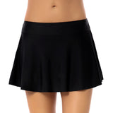 Women's Swimwear Solid Color Simple Swim Trunks and Swim Skirt