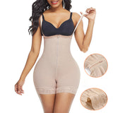 Tummy control body shaping butt lift pants crotch zipper waist pants