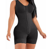 Women's one-piece Bodysuit Body Shaper EU  crotch zipper 3-hooks corset