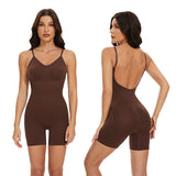 Backless Shapewear for Women Tummy Control Bodysuit Seamless Sculpting Body Shaper Sleeveless Jumpsuit Tank Tops