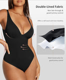 Shapewear Bodysuits for Women Tummy Control Body Suits Deep V Neck Thong Body Shaper