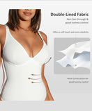 Shapewear Bodysuits for Women Tummy Control Body Suits Deep V Neck Thong Body Shaper