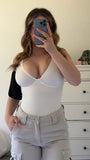 Shapewear Bodysuits for Women Tummy Control Body Suits Deep V Neck Thong Body Shaper