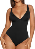 Shapewear Bodysuits for Women Tummy Control Body Suits Deep V Neck Thong Body Shaper