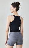 NUF Women's Long-Line Sports Bra with Padded Support