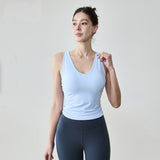 NUF Women's Long-Line Sports Bra with Padded Support