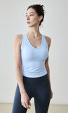 NUF Women's Long-Line Sports Bra with Padded Support