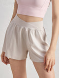 SZ High Waist Cross Waistband Sports Shorts