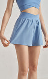 SZ High Waist Cross Waistband Sports Shorts