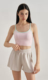 SZ High Waist Cross Waistband Sports Shorts
