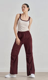 Vintage American Retro Wide-Leg Cargo Joggers