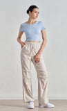 Vintage American Retro Wide-Leg Cargo Joggers