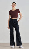 Vintage American Retro Wide-Leg Cargo Joggers