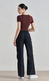 Vintage American Retro Wide-Leg Cargo Joggers