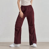 Vintage American Retro Wide-Leg Cargo Joggers