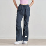 Vintage American Retro Wide-Leg Cargo Joggers