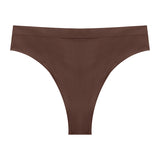 Sexy Seamless Ribbed Plus-Size T-Back Yoga Thongs for Women
