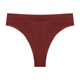 Sexy Seamless Ribbed Plus-Size T-Back Yoga Thongs for Women
