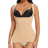 Women's Cami Shaper Open Bust Shapewear Tummy Control Tank Tops Camisole