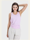 Luxtre rear swing fork butterfly strap sports vest ice feeling breathable hollow back yoga suit top