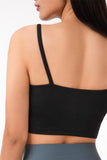 Women's Light Support Plunge Yoga Sports Bra Crop Tank Tops