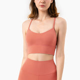 Sexy Fitness Running Shirts Yoga Tank Tops Padded Bra