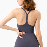 Sexy Fitness Running Shirts Yoga Tank Tops Padded Bra