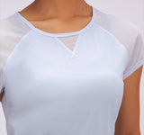 Women's back open loose fit yoga wear top T shirt