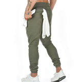 Mens Running Joggers Pants Athletic Tapered Workout Sweatpants with Zipper Pockets