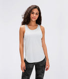 Lady's workout t-shirt casual yoga tank top