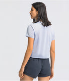Light weight crop top quick dry running T shirt