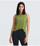 Women Sport Yoga Top Thin Fitness Sleeveless  Quick Dry Vests Loose Running T-Shirt