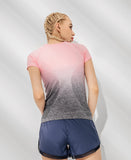 Women's Sport Quick Dry Fit O Neck Short Sleeves Tshirt