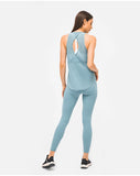 Fitness Dry breathable women's running tank top sports top