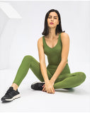 Sexy yoga moisture absorption sweat  elastic tight yoga vest tank tops
