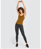 Women's tight Training V-neck Soft Crop Tank Top Women