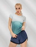 Women's Sport Quick Dry Fit O Neck Short Sleeves Tshirt