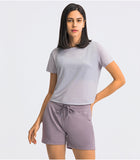 Light weight crop top quick dry running T shirt